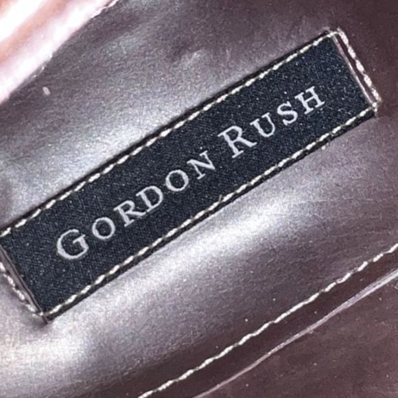 Men's Gordon Rush Cognac Wingtip Stafford Brown Leather Ankle Boot Size 11.5 - Picture 7 of 10